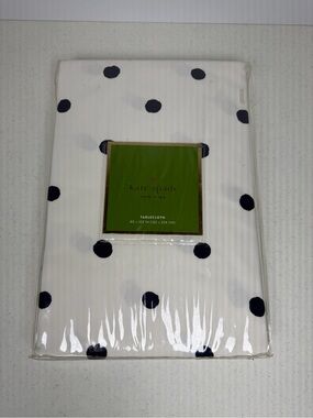 NWT Kate Spade New York Charlotte Street Tablecloth 60” x 102” Seats 8–10